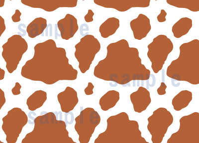 牛柄 ジャージー牛の模様パターンアップ02