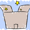 思い出の詰まった段ボール箱イラスト